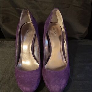 Alfani Women's Violet Suede Heels 11M